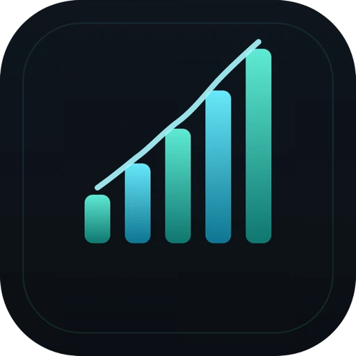 SignalRig app icon, a teal bar chart with a rising trend line